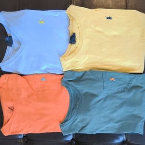 4 M Ralph Lauren t-shirts 2 pocket tee one v-neck